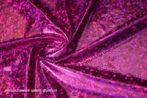 Швейная ткань
 Голограмма стрейч цвет фуксия